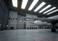 Light Weight Steel Hangar Buildings Roofing System Large Span Building Arch Hangar