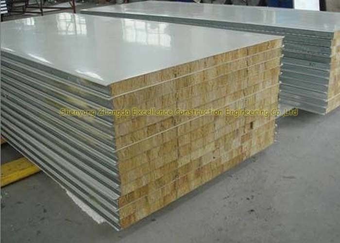 Customized Fireproof Fiber Glass Wool Metal Sandwich Panels