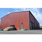 Prefab Q235B Portal Frame Buildings Metal Garages Storage