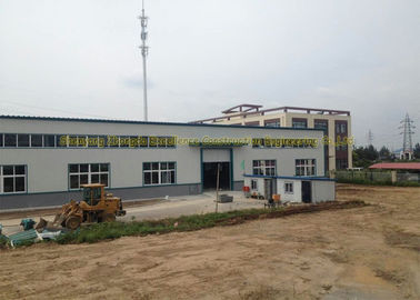 Prefabricated Flat Roof Steel Workshop Buildings Environment Protection