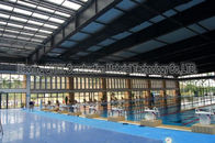 Durable Steel Structures Space Frame Roof  Swimming Pool Cover Simple Installation