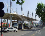 Security Space Frame Steel Structure Truss Purlin of Toll Station