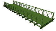 Steel Structure Temporary Bridge Construction / Pre Engineered Pedestrian Bridges