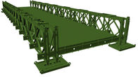 200 Type Prefabricated Steel Bailey Bridge With Galvanized Or Painted Surface
