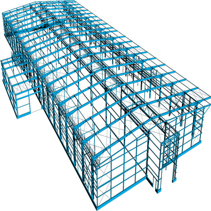 Prefab Portable Steel Frame Workshop Buildings With Light Steel Structure