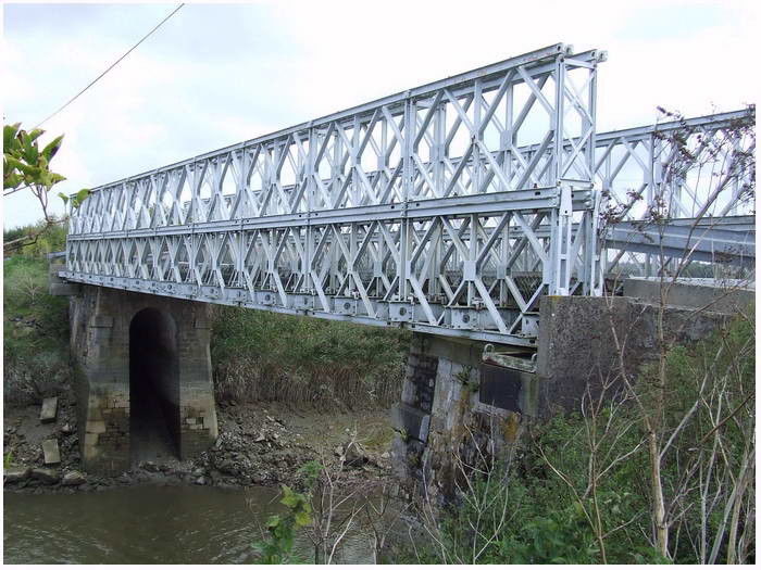 BS Material Q345b Temporary Bailey Bridge Corrugated Steel Decking