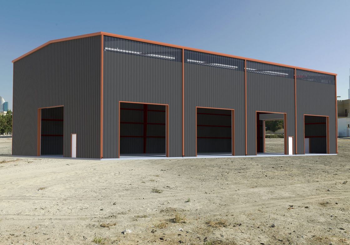 Metal QHHK Q235 Q345 Frame Warehouse Shed Construction
