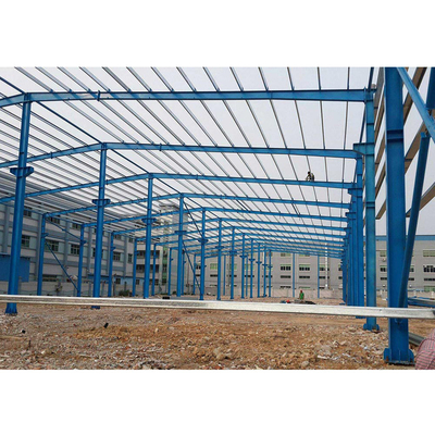 Prefabricated Steel Frame Structure Buildings Prefab Workshops Din Standard
