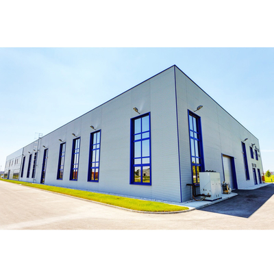 Q345b Portal Frame Buildings Steel Hangar Prefabricating Commercial Warehouse