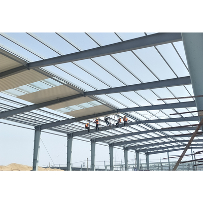 Galvanised Pvc Window Workshop Steel Structure Lightweight Frame Construction