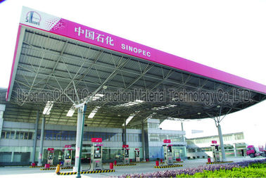 AISI ASTM Steel Building Trusses Prefabricated Gas Station Structure