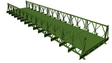 Steel Structure Temporary Bridge Construction / Pre Engineered Pedestrian Bridges
