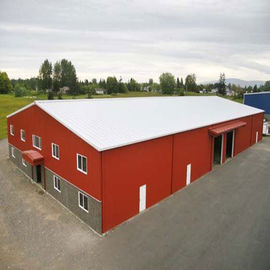 Water Proof Steel Structure Workshop Buildings Hot Dip Galvanized Surface