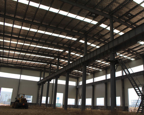 Galvanized Against Earthquakes Metal Structure Warehouse Steel Portal Frame