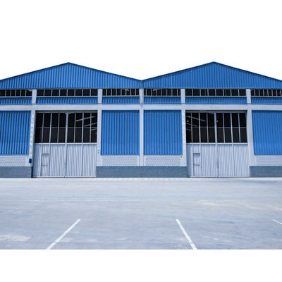 DIN Q235 Q345 Steel Structure Warehouse Hall / Hanger